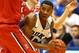 DURHAM, NC - NOVEMBER 08: Chris Czerapowicz #35 and teammate Tyler Kalinoski #4 of the Davidson Wildcats trap Rasheed Sulaimon #14 of the Duke Blue Devils during their game at Cameron Indoor Stadium on November 8, 2013 in Durham, North Carolina. (Photo