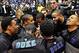 Nov 8, 2013; Durham, NC, USA; The Duke Blue Devils huddle prior to a game against the Davidson Wildcats at Cameron Indoor Stadium. Mandatory Credit: Rob Kinnan-USA TODAY Sports
