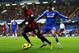 LONDON, ENGLAND - NOVEMBER 09: Youssuf Mulumbu of West Brom is challenged by Eden Hazard of Chelsea during the Barclays Premier League match between Chelsea and West Bromwich Albion at Stamford Bridge on November 9, 2013 in London, England. (Photo by Ia