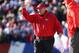ORCHARD PARK, NY - NOVEMBER 3: Head coach Andy Reid of the Kansas City Chiefs motions from the sideline during NFL game action against the Buffalo Bills at Ralph Wilson Stadium on November 3, 2013 in Orchard Park, New York. (Photo by Tom Szczerbowski/Gett
