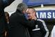 Mourinho and Clarke embraced before the match
