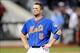 Sep 28, 2013; New York, NY, USA; New York Mets third baseman David Wright (5) reacts after grounding out with the bases loaded during the seventh inning against the Milwaukee Brewers at Citi Field. Mandatory Credit- Joe Camporeale-USA TODAY Sports