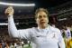 Saban showed more emotion than usual after Alabama's 38-17 victory over LSU.