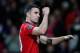 MANCHESTER, ENGLAND - NOVEMBER 10: Robin van Persie of Manchester United celebrates at the end of the Barclays Premier League match between Manchester United and Arsenal at Old Trafford on November 10, 2013 in Manchester, England. (Photo by Alex Livesey