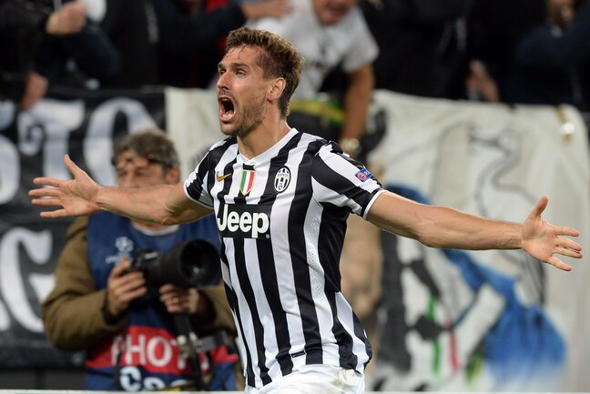 Foto Llorente (Juventus) autore di una doppietta di gol oggi in Juve-Livorno