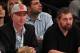 James Dolan, right, next to John McEnroe at a game last season.