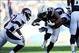 Nov 10, 2013; San Diego, CA, USA; San Diego Chargers running back Ryan Mathews (24) runs for a short gain during the first half against the Denver Broncos at Qualcomm Stadium. Mandatory Credit: Christopher Hanewinckel-USA TODAY Sports