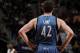 CLEVELAND, OH - NOVEMBER 4: A close up shot of Kevin Love #42 of the Minnesota Timberwolves during the game against the Cleveland Cavaliers at The Quicken Loans Arena on November 4, 2013 in Cleveland, Ohio. NOTE TO USER: User expressly acknowledges and a