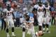 SAN DIEGO, CA - NOVEMBER 10: Peyton Manning #18 of the Denver Broncos goes down onto a knee after being tackled during the game against the San Diego Chargers on November 10, 2013 at Qualcomm Stadium in San Diego, California. (Photo by Donald Miralle/Gett
