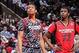 April 3, 2013; Chicago, IL, USA; McDonald's All American west forward Jabari Parker (22) lines up along the foul line against east forward Andrew Wiggins (22) during the McDonalds All American Games at the United Center. Mandatory Credit: Brian Spurlock-