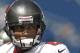 FOXBORO, MA - SEPTEMBER 22: Quarterback Josh Freeman #5 of the Tampa Bay Buccaneers looks on prior to their game against the New England Patriots at Gillette Stadium on September 22, 2013 in Foxboro, Massachusetts. (Photo by Winslow Townson/Getty Images)
