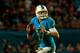 MIAMI GARDENS, FL - OCTOBER 31: Ryan Tannehill #17 of the Miami Dolphins looks to pass the ball against the Cincinnati Bengals at Sun Life Stadium on October 31, 2013 in Miami Gardens, Florida. (Photo by Chris Trotman/Getty Images)
