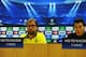 LONDON, ENGLAND - OCTOBER 21: Borussia Dortmund coach Jurgen Klopp (L) and midfielder Nuri Sahin face the media during a Borussia Dortmund press conference ahead of the UEFA Champions League Group F match against Arsenal at Emirates Stadium on October 21