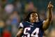 PHILADELPHIA, PA - AUGUST 09: Dont'a Hightower #54 of the New England Patriots celebrates the win over the Philadelphia Eagles on August 9, 2013 at Lincoln Financial Field in Philadelphia, Pennslyvania. (Photo by Elsa/Getty Images)