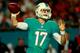 The Dolphins' playoff hopes depend on young quarterback Ryan Tannehill.