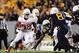 Nov 9, 2013; Morgantown, WV, USA; Texas Longhorns running back Johnathan Gray (32) runs with the ball in the first quarter against the West Virginia Mountaineers at Milan Puskar Stadium. Mandatory Credit: Evan Habeeb-USA TODAY Sports