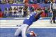 Nov 10, 2013; East Rutherford, NJ, USA; New York Giants running back Andre Brown (35) celebrates third quarter touchdown against the Oakland Raiders at MetLife Stadium. New York Giants defeat the Oakland Raiders 24-20. Mandatory Credit: Jim O'Connor-USA