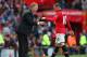 MANCHESTER, ENGLAND - OCTOBER 26: David Moyes the manager of Manchester United talks with Wayne Rooney during the Barclays Premier League match between Manchester United and Stoke City at Old Trafford on October 26, 2013 in Manchester, England. (Photo b