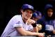 ST. PETERSBURG, FL - OCTOBER 08: Wil Myers #9 of the Tampa Bay Rays stands in the dugout before the start of Game Four of the American League Division Series against the Boston Red Sox at Tropicana Field on October 8, 2013 in St Petersburg, Florida. (Pho