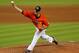 MIAMI, FL - SEPTEMBER 11: Jose Fernandez #16 of the Miami Marlins pitches during a game against the Atlanta Braves at Marlins Park on September 11, 2013 in Miami, Florida. (Photo by Mike Ehrmann/Getty Images)
