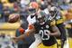 Safety Ryan Clark leads the Steelers defense with two interceptions.