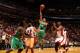 MIAMI, FL - NOVEMBER 9: Avery Bradley #0 of the Boston Celtics shoots against the Miami Heat on November 9, 2013 at American Airlines Arena in Miami, Florida. NOTE TO USER: User expressly acknowledges and agrees that, by downloading and/or using this phot