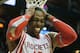 HOUSTON, TX - NOVEMBER 11: Dwight Howard #12 of the Houston Rockets reacts to a missed dunk during the game against the Toronto Raptors at Toyota Center on November 11, 2013 in Houston, Texas. NOTE TO USER: User expressly acknowledges and agrees that, by