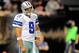 NEW ORLEANS, LA - NOVEMBER 10: Tony Romo #9 of the Dallas Cowboys reacts to an errant throw against the New Orleans Saints during a game at the Mercedes-Benz Superdome on November 10, 2013 in New Orleans, Louisiana. New Orleans won the game 49-17. (Pho