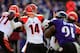 BALTIMORE, MD - NOVEMBER 10: Quarterback Andy Dalton #14 of the Cincinnati Bengals throws a pass against the Baltimore Ravens at M&T Bank Stadium on November 10, 2013 in Baltimore, Maryland. (Photo by Rob Carr/Getty Images)