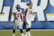SAN DIEGO, CA - NOVEMBER, 10: Peyton Manning #18 of the Denver Broncos complains to the game officials for not penalizing Corey Liuget #94 of the San Diego Chargers for a tackle during the football game at Qualcomm Stadium on November 10, 2013 in San Die