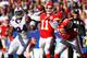 ORCHARD PARK, NY - NOVEMBER 03: Alex Smith #11 of the Kansas City Chiefs throws against the Buffalo Bills at Ralph Wilson Stadium on November 3, 2013 in Orchard Park, New York. (Photo by Rick Stewart/Getty Images)