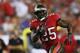 TAMPA, FL - NOVEMBER 11: Mike James #25 of the Tampa Bay Buccaneers carries the ball in the first quarter against the Miami Dolphins at Raymond James Stadium on November 11, 2013 in Tampa, Florida. (Photo by Mike Ehrmann/Getty Images)