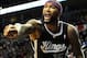 Nov 8, 2013; Portland, OR, USA; Sacramento Kings center DeMarcus Cousins (15) reacts to an official's call during the fourth quarter of the game against the Portland Trail Blazers at the Moda Center. The Blazers won the game 104-91. Mandatory Credit: Stev