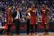 Udonis Haslem, Dwyane Wade and LeBron James are battling injuries already.