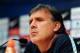 BARCELONA, SPAIN - OCTOBER 25: Head coach Gerardo 'Tata' Martino of FC Barcelona faces the media during a press conference at the Camp Nou Stadium on October 25, 2013 in Barcelona, Spain. (Photo by David Ramos/Getty Images)