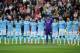 SUNDERLAND, ENGLAND - NOVEMBER 10: Manchester City line up for a minute's silence during the Barclays Premier League match between Sunderland and Manchester City at Stadium of Light on November 10, 2013 in Sunderland, England. (Photo by Chris Brunskill/Ge