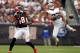 CLEVELAND, OH - OCTOBER 14: Defensive back Joe Haden #23 of the Cleveland Browns knocks down a pass to wide receiver A.J. Green #18 of the Cincinnati Bengals at Cleveland Browns Stadium on October 14, 2012 in Cleveland, Ohio. (Photo by Matt Sullivan/Get