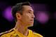 Oct 22, 2013; Los Angeles, CA, USA; Los Angeles Lakers point guard Steve Nash (10) during pre-game warmups before the Lakers' game against the Utah Jazz at Staples Center. Mandatory Credit: Robert Hanashiro-USA TODAY Sports