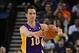 March 25, 2013; Oakland, CA, USA; Los Angeles Lakers point guard Steve Nash (10) passes the ball during the second quarter against the Golden State Warriors at Oracle Arena. The Warriors defeated the Lakers 109-103. Mandatory Credit: Kyle Terada-USA TODAY