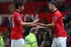MANCHESTER, ENGLAND - NOVEMBER 10: Shinji Kagawa of Manchester United is replaced by Ryan Giggs during the Barclays Premier League match between Manchester United and Arsenal at Old Trafford on November 10, 2013 in Manchester, England. (Photo by Alex Li