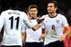 LONDON, ENGLAND - OCTOBER 11: Frank Lampard of England and Danny Welbeck of England celebrate after Branko Boskovic of Montenegro (not pictured) scored an own goal to make it 2:0 during the FIFA 2014 World Cup Qualifying Group H match between England and