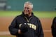 FORT MYERS, FL - MARCH 01: Manager Clint Hurdle #13 of the Pittsburgh Pirates smiles just before the start of the Grapefruit League Spring Training Game against the Boston Red Sox at JetBlue Park on March 1, 2013 in Fort Myers, Florida. (Photo by J. Meric