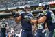 SEATTLE, WA - NOVEMBER 03: Wide receiver Doug Baldwin #89 of the Seattle Seahawks celebrates with tight end Zach Miller #86 after scoring a touchdown to tie the game at 24-24 in the fourth quarter against the Tampa Bay Buccaneers at CenturyLink Field on