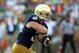 Aug 31, 2013; South Bend, IN, USA; Notre Dame Fighting Irish running back Cam McDaniel (33) runs with the ball against the Temple Owls at Notre Dame Stadium. Mandatory Credit: Brian Spurlock-USA TODAY Sports