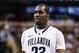 Mar 06, 2013; Philadelphia, PA, USA; Villanova Wildcats forward Daniel Ochefu (23) during the second half against the Georgetown Hoyas at the Wells Fargo Center. Villanova defeated Georgetown 67-57. Mandatory Credit: Howard Smith-USA TODAY Sports