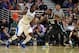 Nov 12, 2013; Chicago, IL, USA; Kentucky Wildcats forward Julius Randle (30) is defended by Michigan State Spartans guard/forward Branden Dawson (22) during the first half at the United Center. Mandatory Credit: Dennis Wierzbicki-USA TODAY Sports
