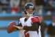 CHARLOTTE, NC - NOVEMBER 03: Matt Ryan #2 of the Atlanta Falcons during their game at Bank of America Stadium on November 3, 2013 in Charlotte, North Carolina. (Photo by Streeter Lecka/Getty Images)