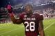 COLUMBIA, SC - OCTOBER 05: Mike Davis #28 of the South Carolina Gamecocks celebrates after defeating the Kentucky Wildcats at Williams-Brice Stadium on October 5, 2013 in Columbia, South Carolina. (Photo by Streeter Lecka/Getty Images)