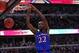 Nov 12, 2013; Chicago, IL, USA; Kansas Jayhawks guard Andrew Wiggins (22) dunks in the first half against the Duke Blue Devils at United Center. Mandatory Credit: Dennis Wierzbicki-USA TODAY Sports