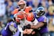 Elvis Dumervil recorded 2.5 sacks against the Cincinnati Bengals in Week 10 and has 8.0 sacks for the season.